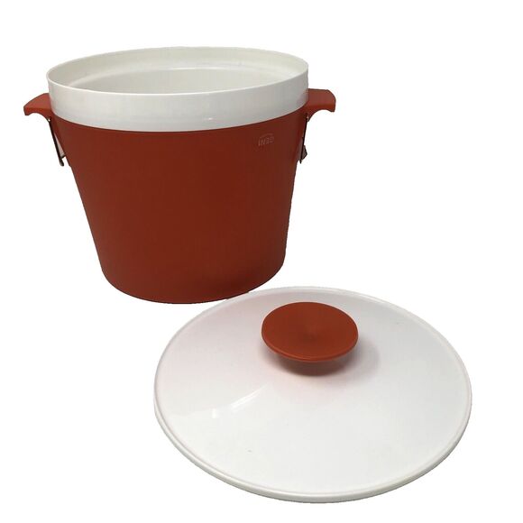 GENI Ice Bucket Locking Lid Hot & Cold Food Keeper Server MCM Made in Canada NOS - Picture 3 of 12